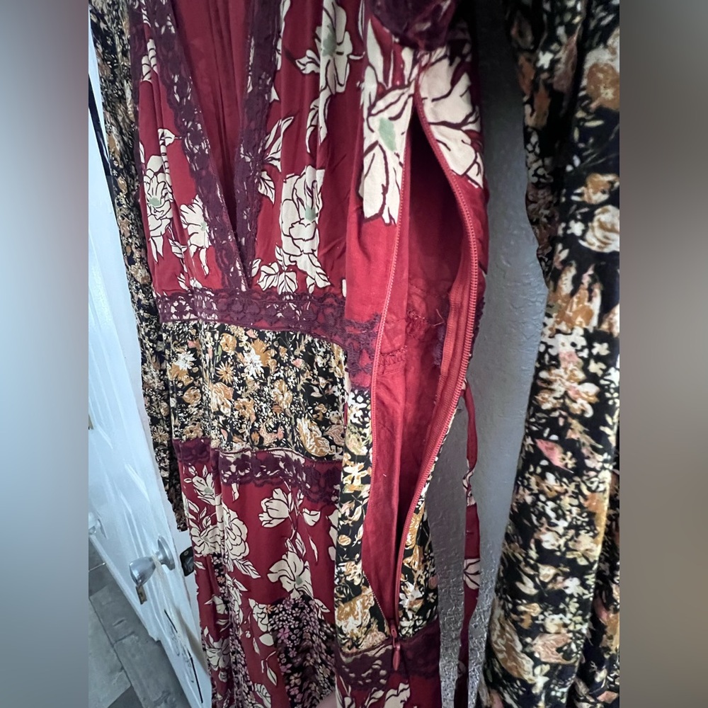 FREE PEOPLE TILDA WRAP DRESS NWOT LARGE - Picture 7 of 11